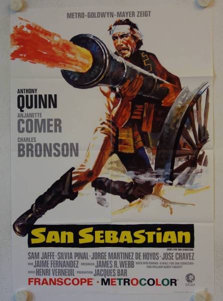 Guns for San Sebastian original release german movie poster